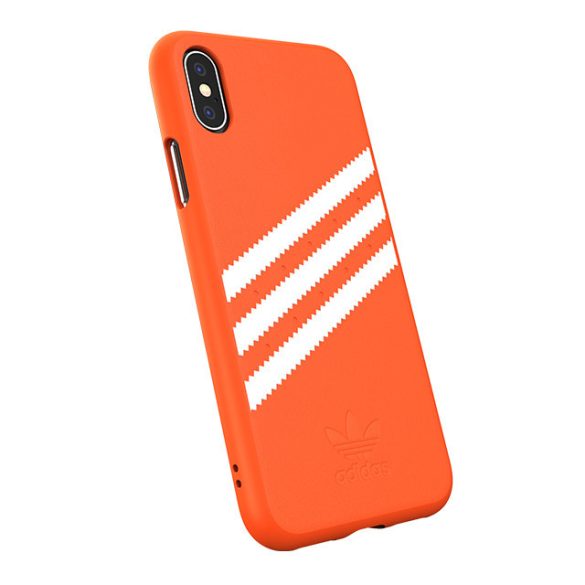 Adidas Original Moulded Case Suede iPhone X/Xs hátlap, tok narancssárga