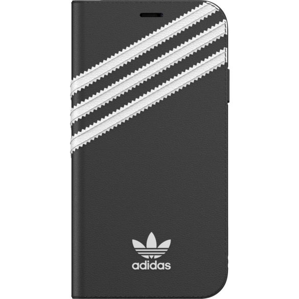 Adidas Original Booklet Case iPhone 11 Pro Max oldalra nyíló tok, fekete-fehér