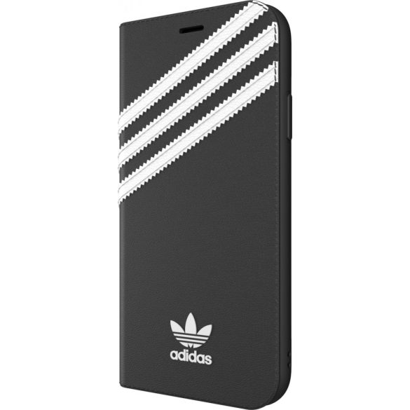 Adidas Original Booklet Case iPhone 11 Pro Max oldalra nyíló tok, fekete-fehér