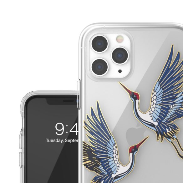 Adidas Original Clear case Birds iPhone 11 Pro hátlap, tok, mintás, átlátszó-színes