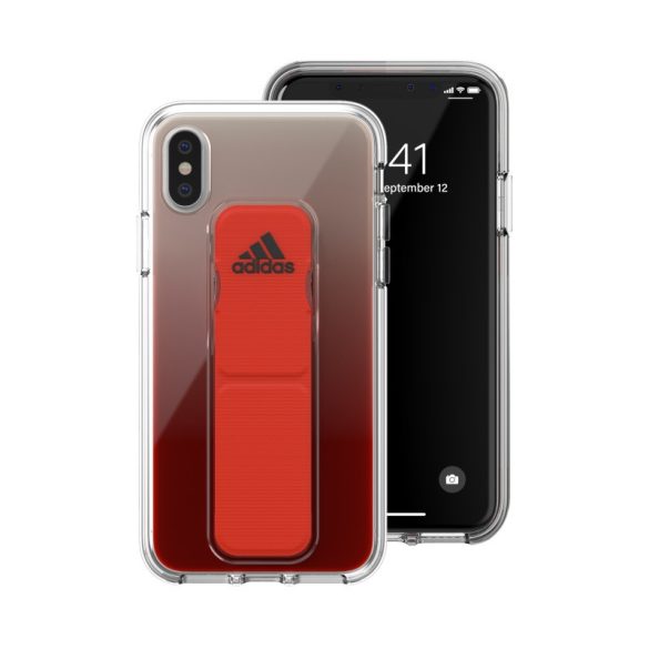 Adidas SP Clear Grip Case iPhone X/Xs hátlap, tok, piros