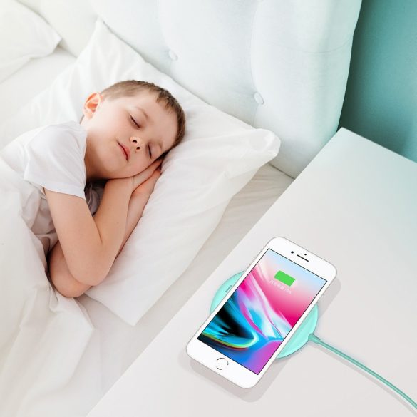 Baseus Donut Wireless Charger Charming Qi Charger Pad with USB Cable, kék