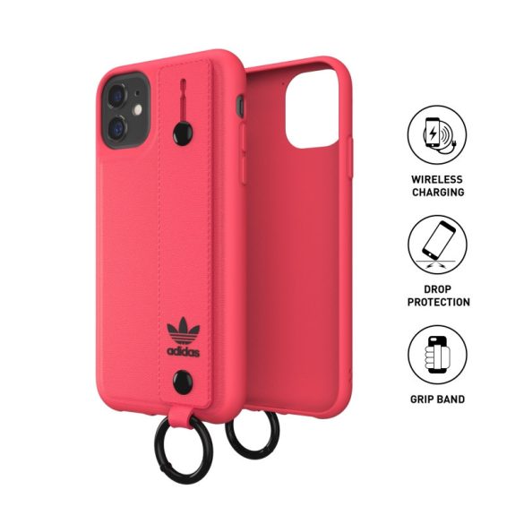 Adidas Original Hand Strap Case iPhone 11 hátlap, tok, rózsaszín