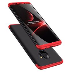   Full Body Case 360 Samsung Galaxy S9 Plus, hátlap, tok, fekete-piros