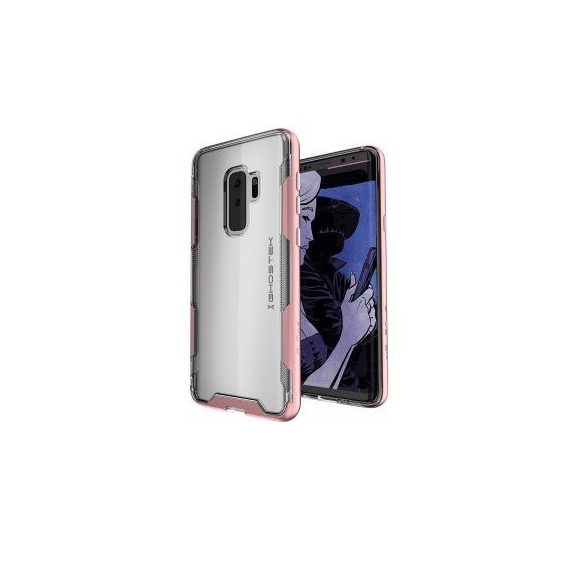 iPaky Samsung Galaxy S9 Plus Frame flexible hátlap, tok, rózsaszín