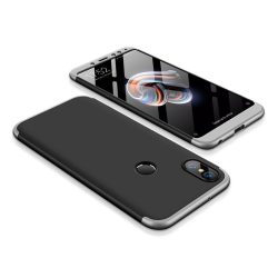   Full Body Case 360 Xiaomi Redmi Note 5 (dual camera)/Redmi Note 5 Pro hátlap, tok, fekete-ezüst