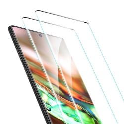  ESR Samsung Galaxy Note 10 Plus Full Coverage Glass Film teljeskijelzős üvegfólia, fekete (2 db)