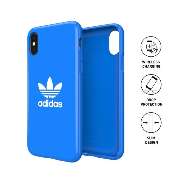 Adidas Original Snap Case Trefoil iPhone X/Xs hátlap, tok, kék