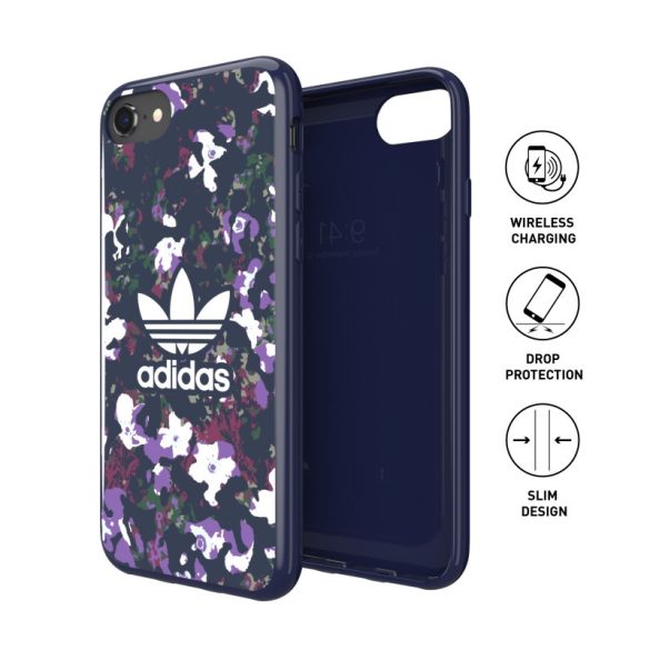 Adidas Original Snap Case Flowers iPhone 6/6s/7/8/SE (2020) hátlap, tok, mintás, színes