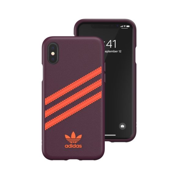 Adidas Original Gazelle iPhone X/Xs hátlap, tok, bordó