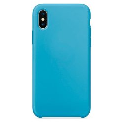  iPhone X/XS Silicone Case Soft Flexible Rubber hátlap, tok, kék