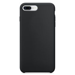   iPhone 7 Plus/8Plus Silicone Case Soft Flexible Rubber hátlap, tok, fekete