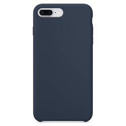   iPhone 7 Plus/8Plus Silicone Case Soft Flexible Rubber hátlap, tok, sötétkék