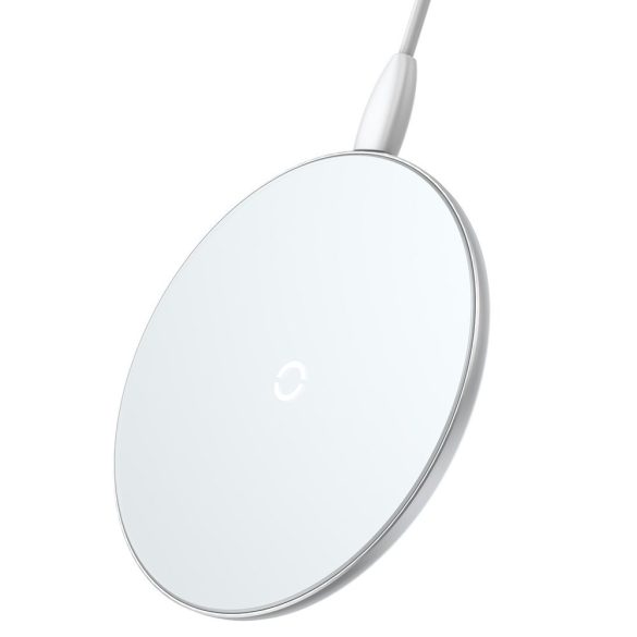 Baseus Simple Stylish Wireless Charger, univerzális asztali vezeték nélküli töltő, 2A, 10W, fehér