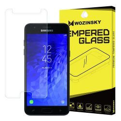   Wozinsky Samsung Galaxy J7 (2018) kijelzővédő edzett üvegfólia (tempered glass) 9H keménységű (nem teljes kijelzős 2D sík üvegfólia), átlátszó