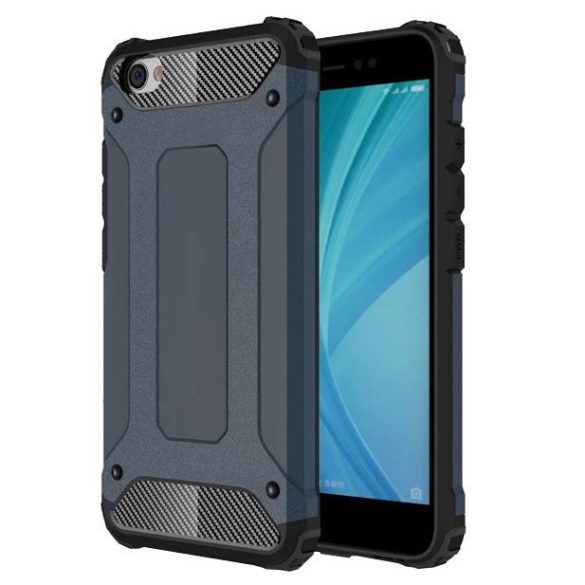 Hybrid Armor Tough Rugged Xiaomi Redmi Note 5A ütésálló hátlap, tok, sötétkék