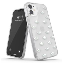   Adidas Original Clear Snap Case iPhone12 Mini hátlap, tok, mintás, színes