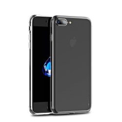   iPaky Effort iPhone 7 Plus / 8 Plus szilikon hátlap és kijelzővédő edzett üvegfólia, átlátszó