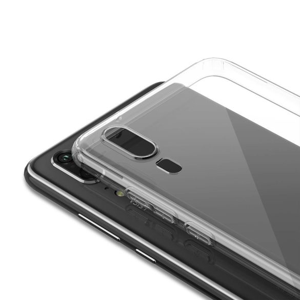 iPaky Effort Huawei P9 Lite szilikon hátlap és kijelzővédő edzett üvegfólia, átlátszó