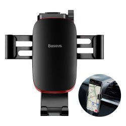   Baseus Metal Age Gravity Car Mount univerzális autós telefontartó, állítható karral, szélvédőre fekete