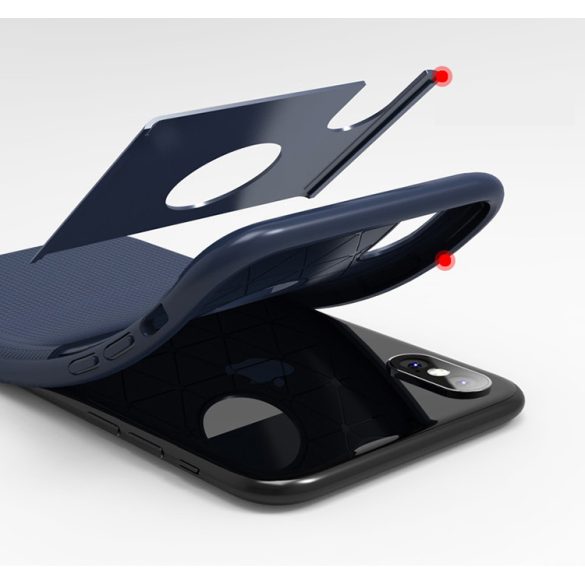 iPaky Shield iPhone XS Max hátlap, tok, kék