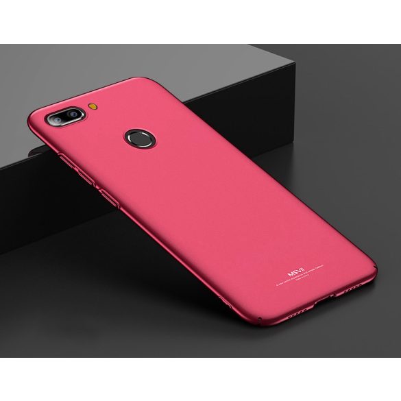 MSVII Xiaomi Mi 8 lite Simple Ultra-Thin hátlap, tok, piros