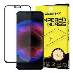   Wozinsky Huawei Honor 8X 5D Full Glue teljes kijelzős edzett üvegfólia (tempered glass) 9H keménységű, tokbarát, fekete