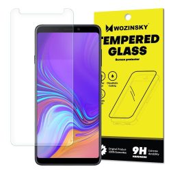   Wozinsky Samsung Galaxy A9 (2018) kijelzővédő edzett üvegfólia (tempered glass) 9H keménységű (nem teljes kijelzős 2D sík üvegfólia), átlátszó