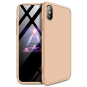 Full Body Case 360 iPhone Xs Max, hátlap, tok, arany