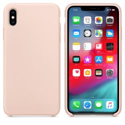   iPhone Xs Max Silicone Case Soft Flexible Rubber hátlap, tok, rózsaszín