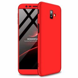   Full Body Case 360 Samsung Galaxy J6 Plus (2018) hátlap, tok, piros