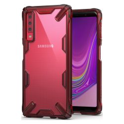 Ringke Fusion X Samsung Galaxy A7 (2018) hátlap, tok, piros