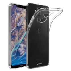   Nokia 8.1/Nokia X7 Ultra Clear Gel 0.5mm szilikon hátlap, tok, átlátszó