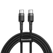   Baseus Cafule CATKLF-GG1 USB-C PD/USB-C PD adat- és töltőkábel, 3.0 gyorstöltés, 3A, 1m, fekete-szürke