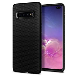   Spigen Liquid Air Samsung Galaxy S10 Plus hátlap, tok, matt, fekete