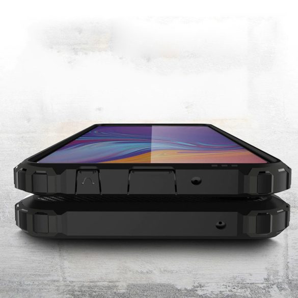 Hybrid Armor Tough Rugged Samsung Galaxy A9 (2018) ütésálló hátlap, tok, fekete