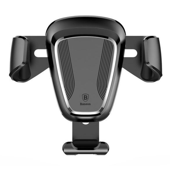 Baseus Gravity Car Mount Air Vent univerzális autós telefon tartó, 4-6 colos eszközökre, fekete