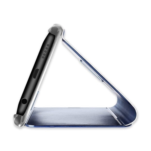 Clear View Case cover Huawei Y7 (2019)/Y7 Prime (2019) oldalra nyíló tok, fekete