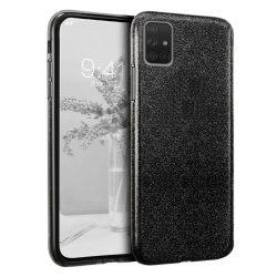   Wozinsky Glitter Case Shining Cover Huawei P Smart (2019) hátlap, tok, fekete