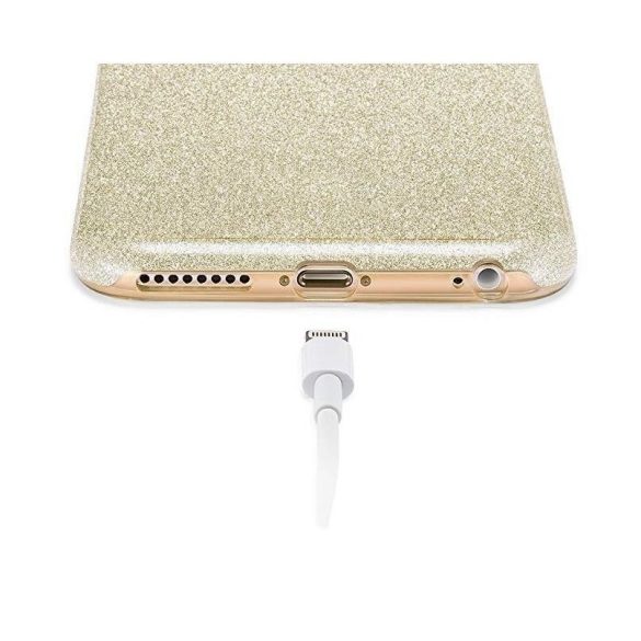 Wozinsky Glitter Case Shining Cover Huawei P Smart (2019) hátlap, tok, arany