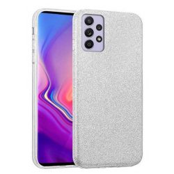   Wozinsky Glitter Case Shining Cover Huawei P Smart (2019) hátlap, tok, ezüst