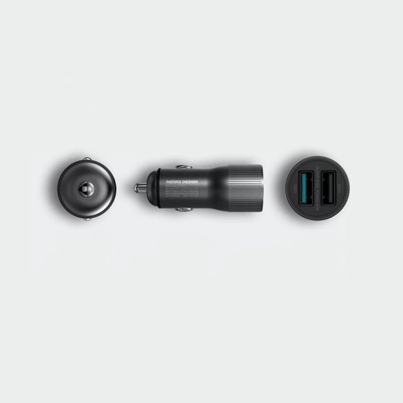 Remax RCC-221 univerzális autós töltő, 2xUSB, Quick Charge 3.0, 2.4A, 30W, fehér