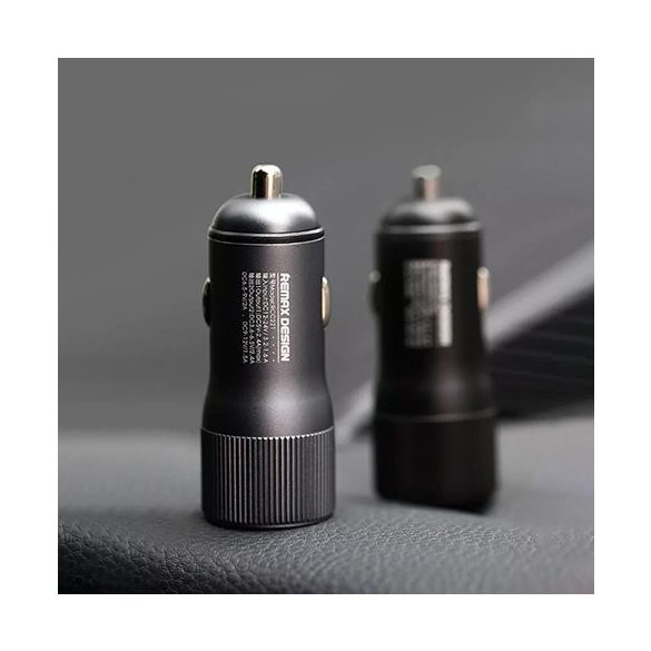 Remax RCC-221 univerzális autós töltő, 2xUSB, Quick Charge 3.0, 2.4A, 30W, fehér