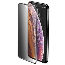   Baseus iPhone 11 Pro/iPhone XS/iPhone X 3D Full Screen Privacy teljes kijelzős üvegfólia, fekete