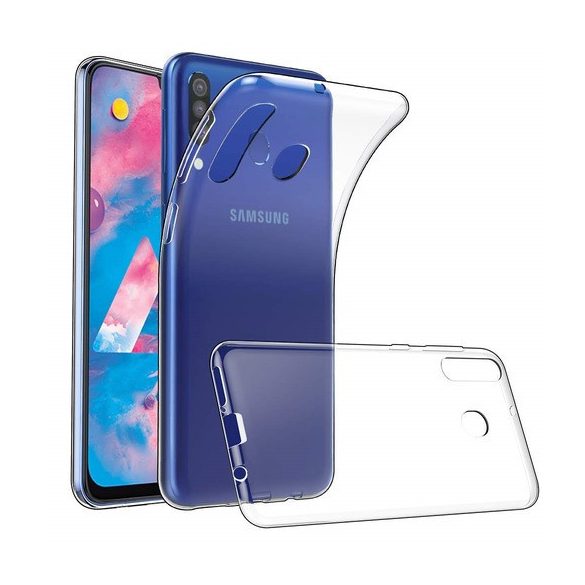 Samsung Galaxy M30 Super Slim 0.5mm szilikon hátlap, tok, átlátszó