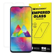   Wozinsky Samsung Galaxy M20 kijelzővédő edzett üvegfólia (tempered glass) 9H keménységű (nem teljes kijelzős 2D sík üvegfólia), átlátszó