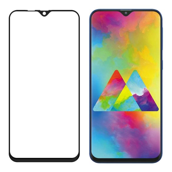 Wozinsky Glass Screen 5D Full Glue Samsung Galaxy M20 teljes kijelzős edzett üvegfólia, 9H keménységű, tokbarát, fekete