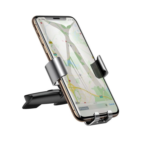Baseus Metal Age Gravity Car Mount autós tartó, CD verzió, ezüst