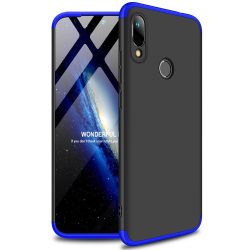   Full Body Case 360 Huawei Y6 (2019) hátlap, tok, fekete-kék