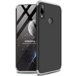   Full Body Case 360 Huawei Y6 (2019) hátlap, tok, fekete-ezüst